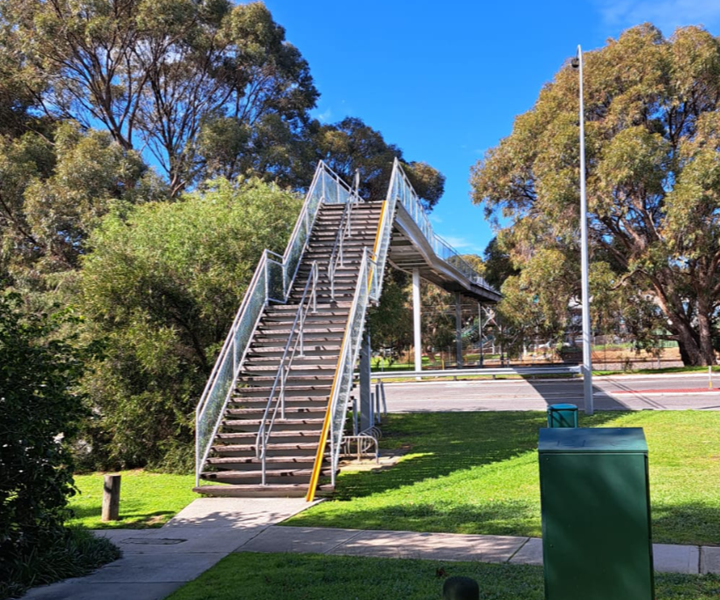 Steep stairs